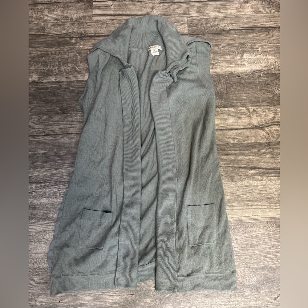 Arden B Gray Knit Cardigan